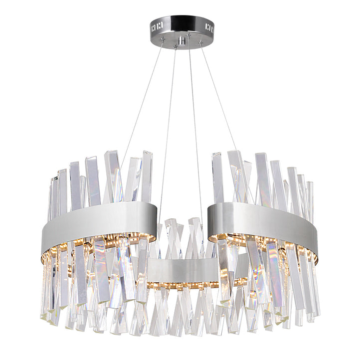 CWI Glace 1220p24-601-c Chandelier Light - Chrome