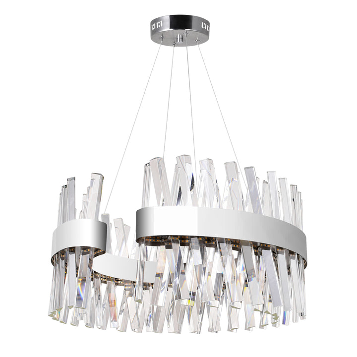 CWI Glace 1220p24-601-c Chandelier Light - Chrome