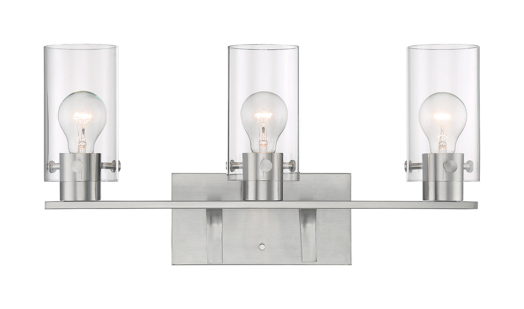Nuvo Sommerset 60-7173 Bath Vanity Light 21 in. wide - Brushed Nickel