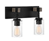 Designers Fountain Fulton D202M-2B-MB Bath Vanity Light 16 in. wide - Matte Black