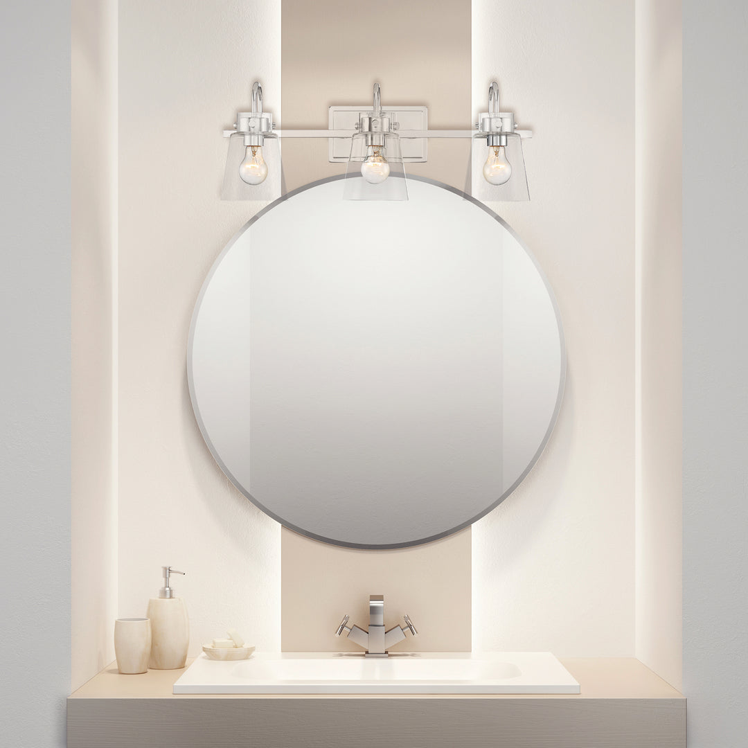 Designers Fountain Inwood D214M-3B-CH Bath Vanity Light 24 in. wide - Chrome