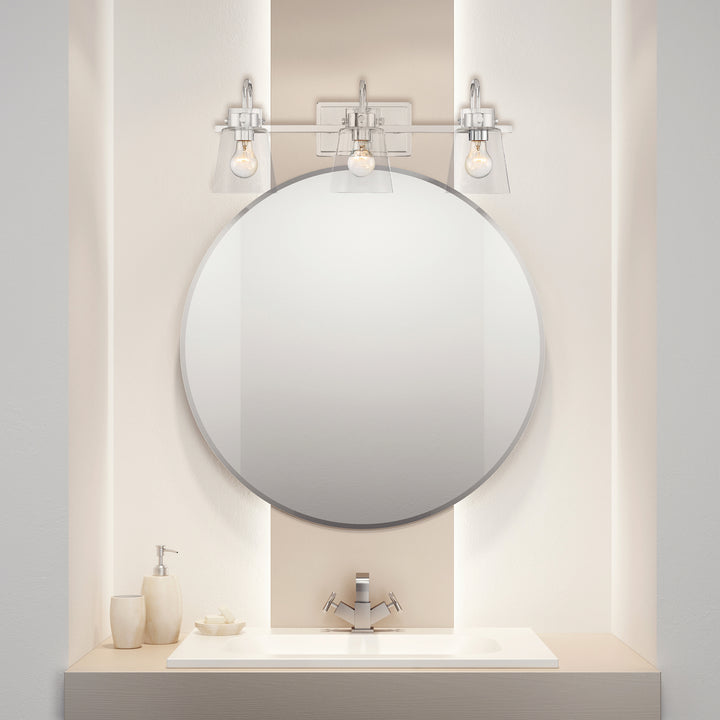 Designers Fountain Inwood D214M-3B-CH Bath Vanity Light 24 in. wide - Chrome