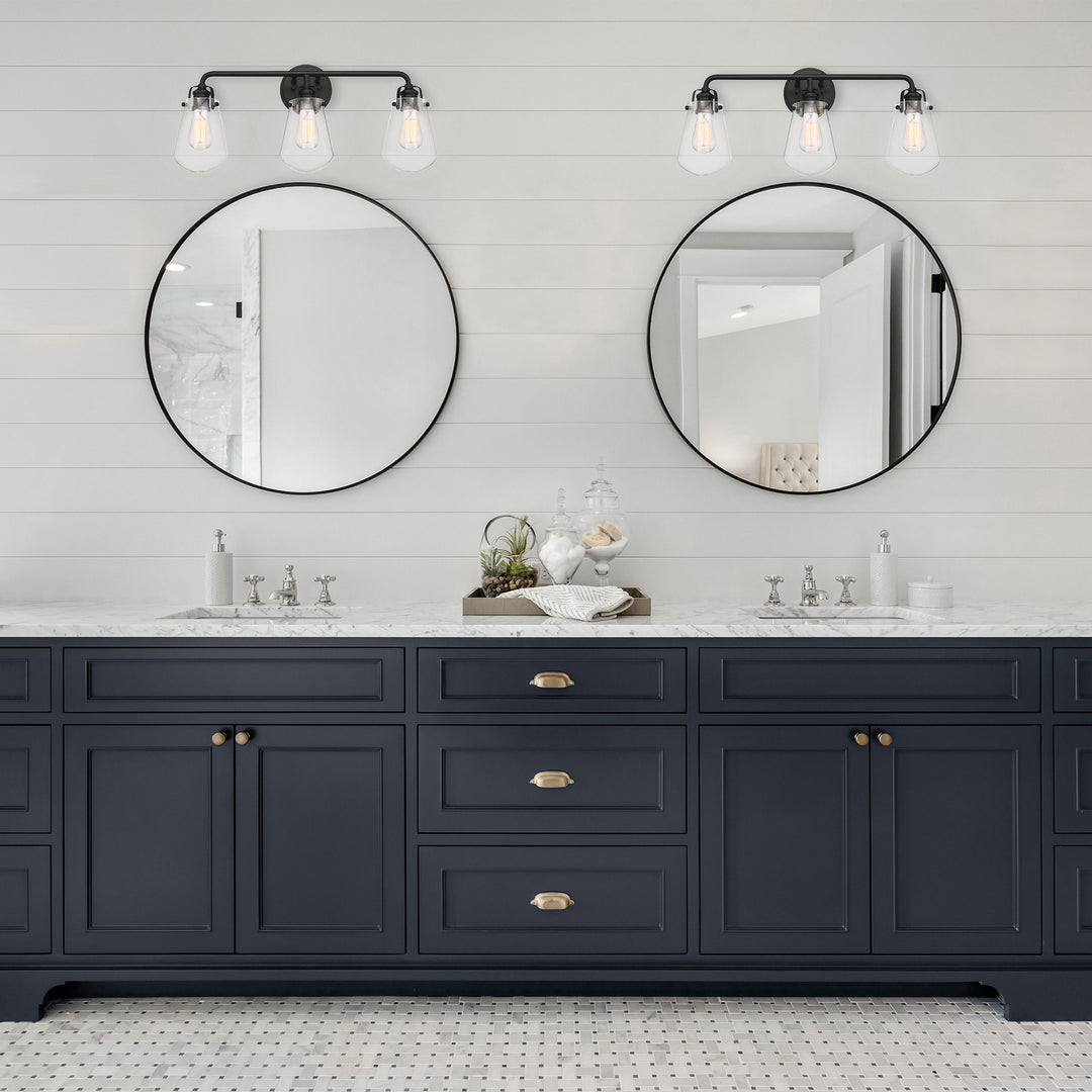 Designers Fountain Elliott D216M-3B-MB Bath Vanity Light 24 in. wide - Matte Black