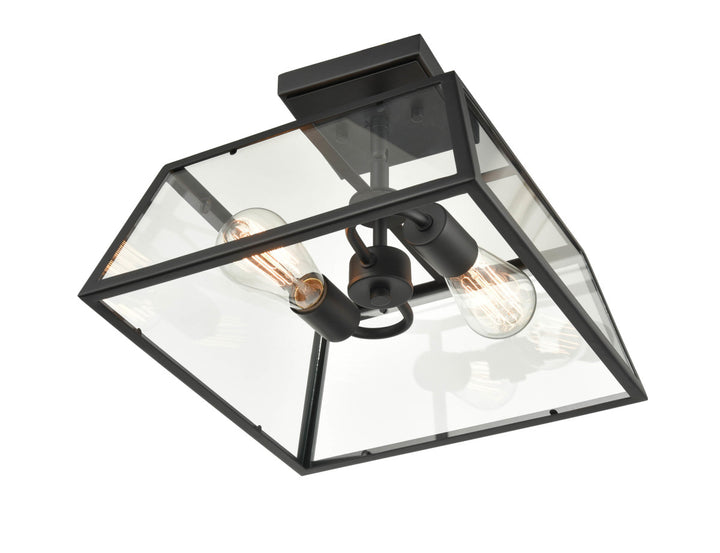 Millennium Lighting 8022-PBK Grant Two Light Outdoor Lantern Outdoor Black