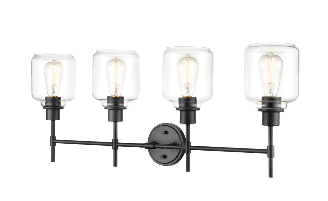 Millennium Asheville 6944-MB Bath Vanity Light 35 in. wide - Matte Black
