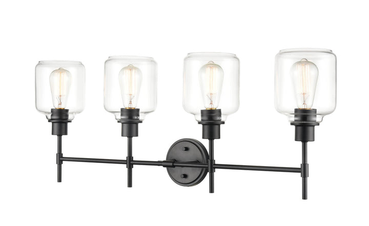 Millennium Asheville 6944-MB Bath Vanity Light 35 in. wide - Matte Black