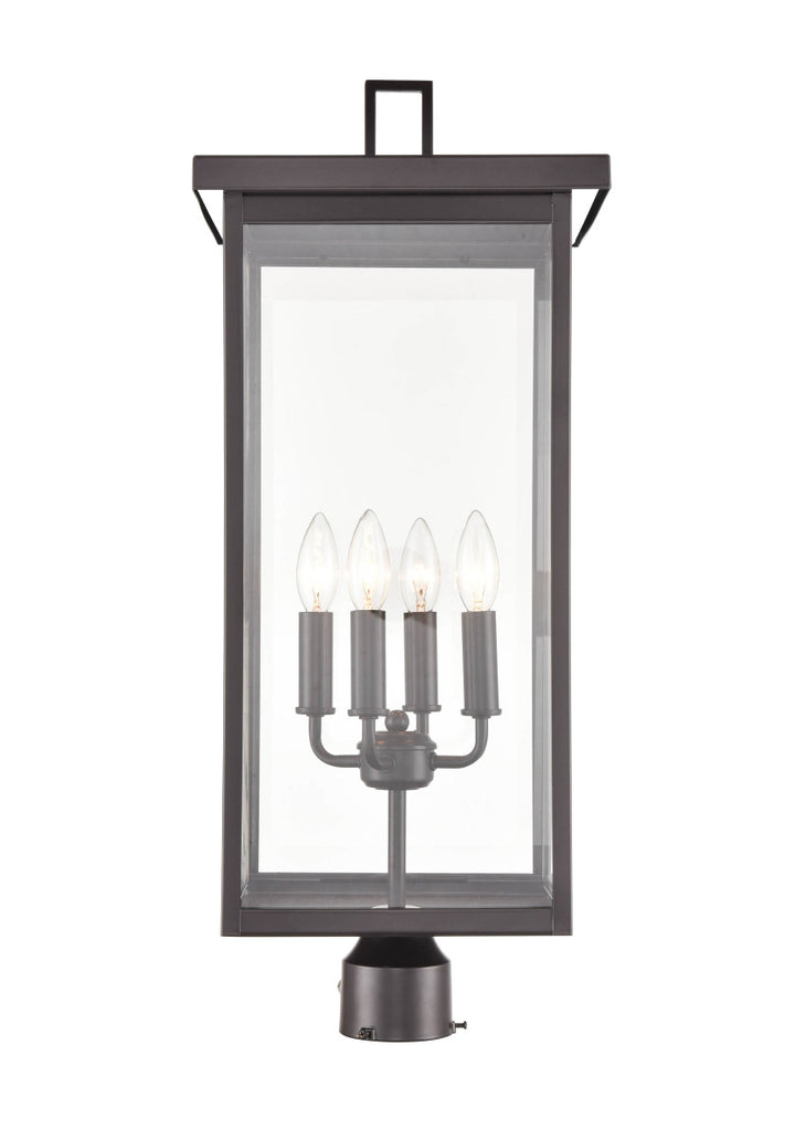 Millennium Lighting 2604-PBZ Barkeley Four Light Outdoor Post Lantern Outdoor Bronze / Dark