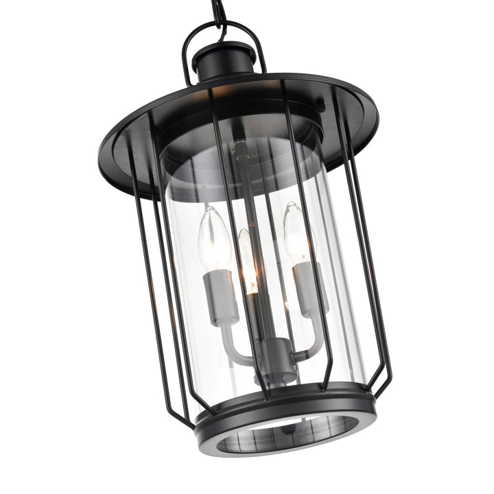 Millennium Lighting 2697-PBK Belvoir Three Light Outdoor Hanging Lantern Outdoor Black