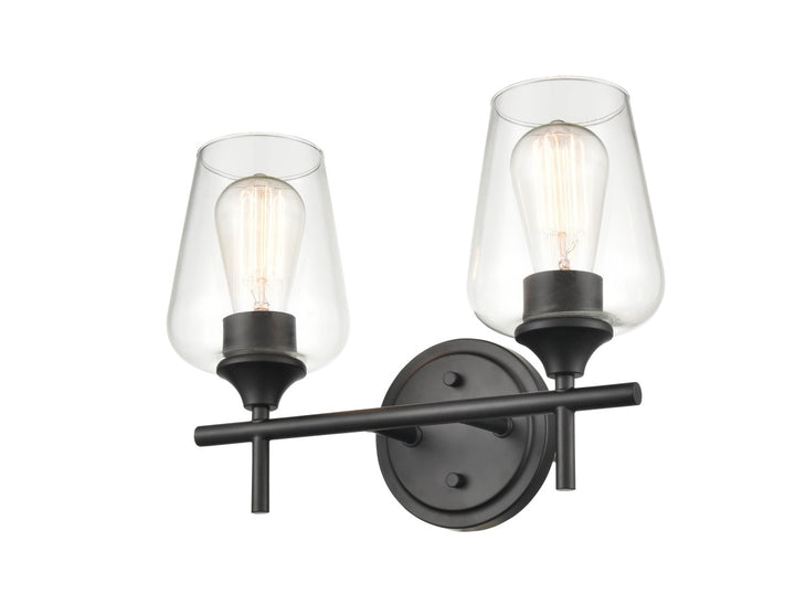 Millennium Ashford 9702-MB Bath Vanity Light 14 in. wide - Matte Black