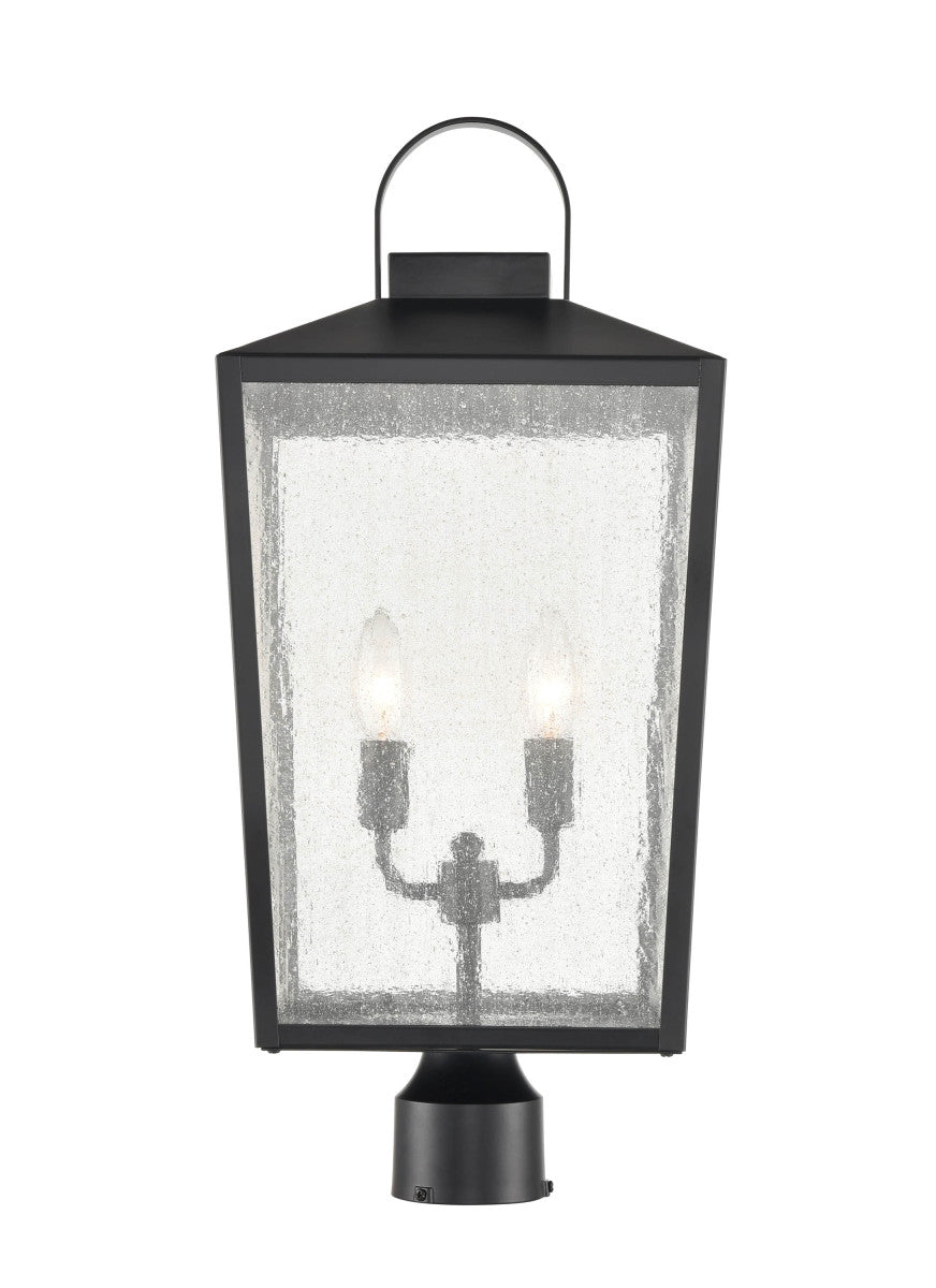 Millennium Lighting 2654-PBK Devens Two Light Outdoor Post Lantern Outdoor Black