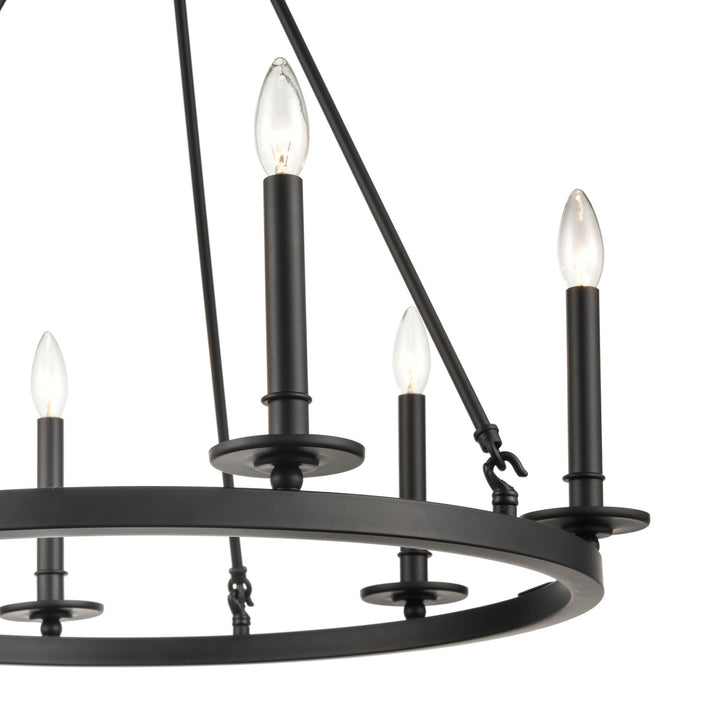 Millennium Florence 6706-MB Chandelier Light - Matte Black
