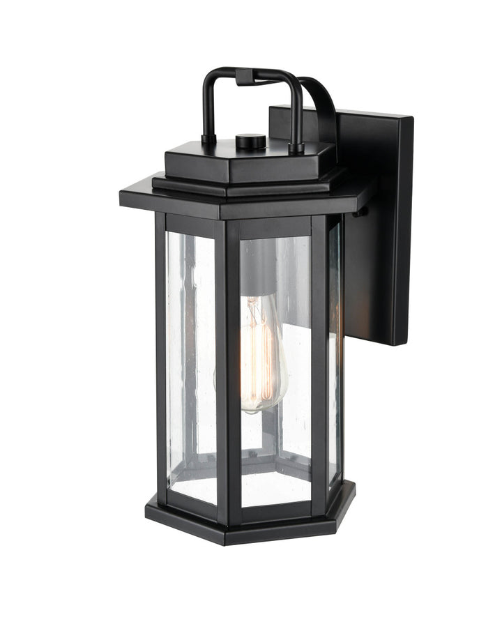 Millennium Lighting 2683-PBK Ellis One Light Outdoor Wall Bracket Outdoor Black