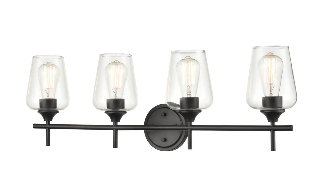 Millennium Ashford 9704-MB Bath Vanity Light 31 in. wide - Matte Black
