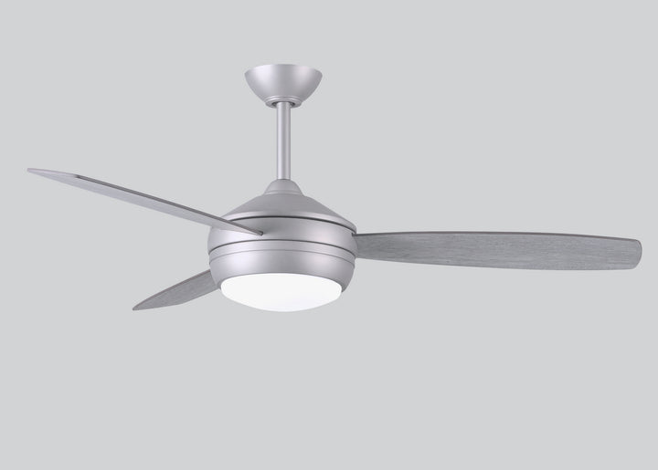 Matthews Fan Company T-24 T24-BN-MABW-52 Ceiling Fan 52 - Brushed Nickel, Maple/Barn Wood/