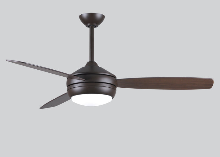 Matthews Fan Company T-24 T24-TB-GAWA-52 Ceiling Fan 52 - Textured Bronze, Gray Ash/Walnut/