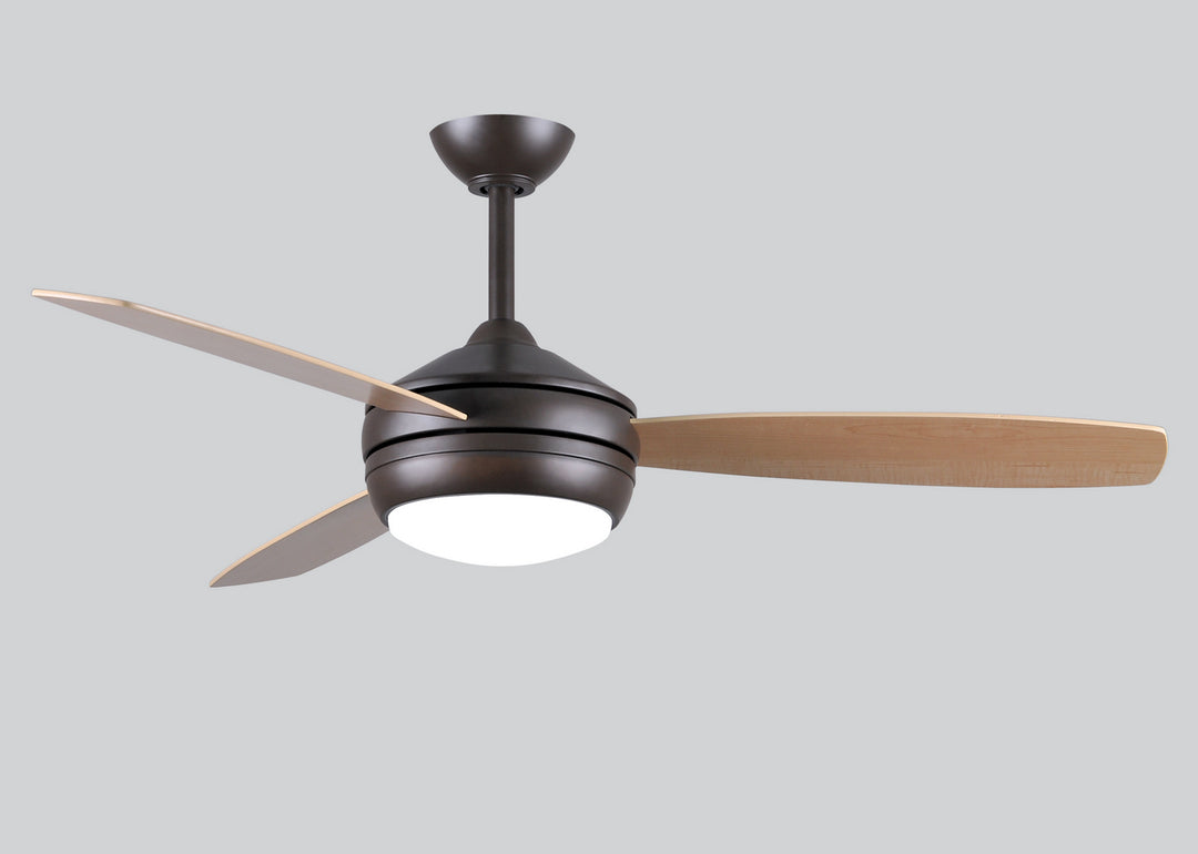 Matthews Fan Company T-24 T24-TB-MABW-52 Ceiling Fan 52 - Textured Bronze, Maple/Barn Wood/