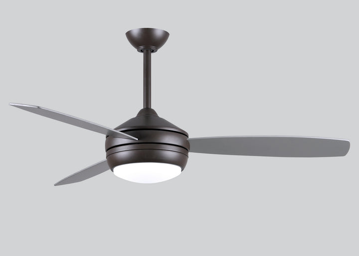 Matthews Fan Company T-24 T24-TB-MWHBN-52 Ceiling Fan 52 - Textured Bronze, Matte White/Brushed Nickel/