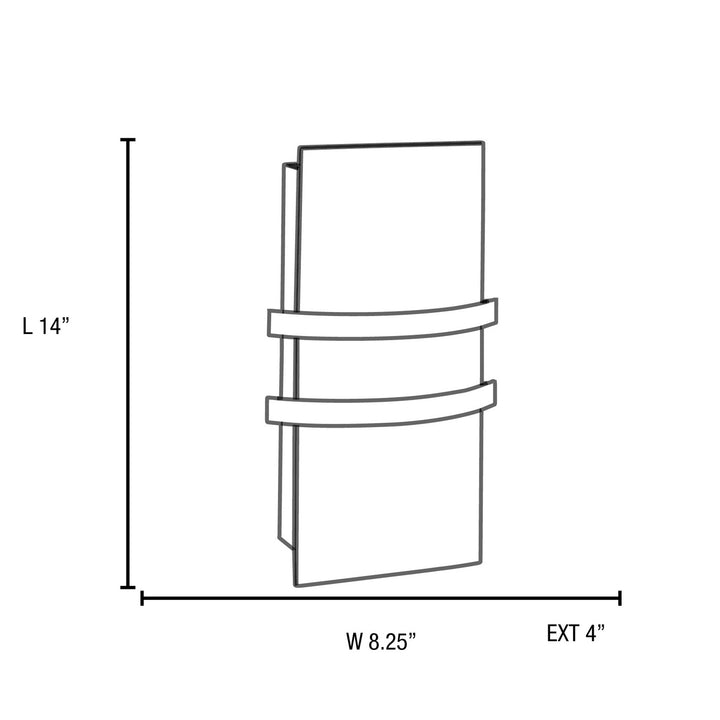 Access East Point 62218LEDD-BS/OPL Wall Sconce Light - Brushed Steel