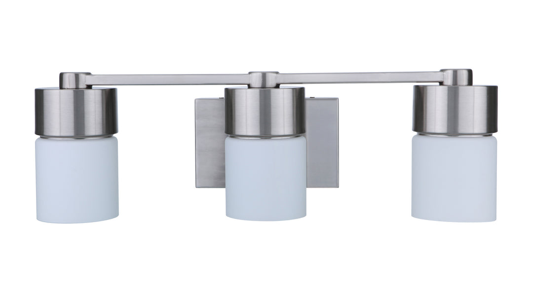 Craftmade District 12322BNK3 Bath Vanity Light 23 in. wide - Brushed Polished Nickel