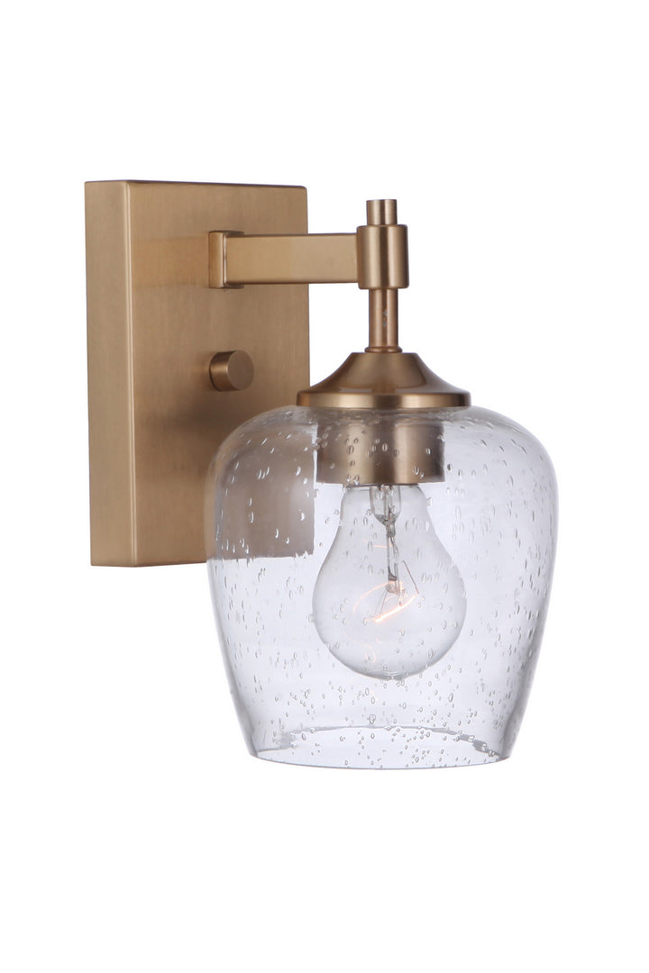 Craftmade Stellen 12406SB1 Wall Sconce Light - Satin Brass