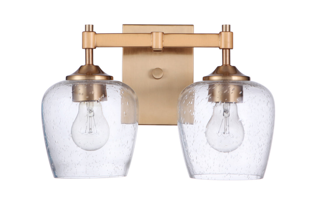 Craftmade Stellen 12413SB2 Bath Vanity Light 13 in. wide - Satin Brass