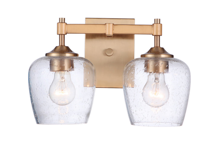 Craftmade Stellen 12413SB2 Bath Vanity Light 13 in. wide - Satin Brass