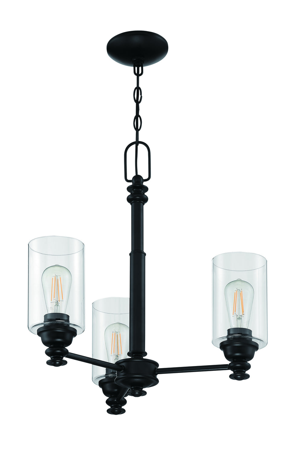 Craftmade Dardyn 49823-FB-C Chandelier Light - Flat Black