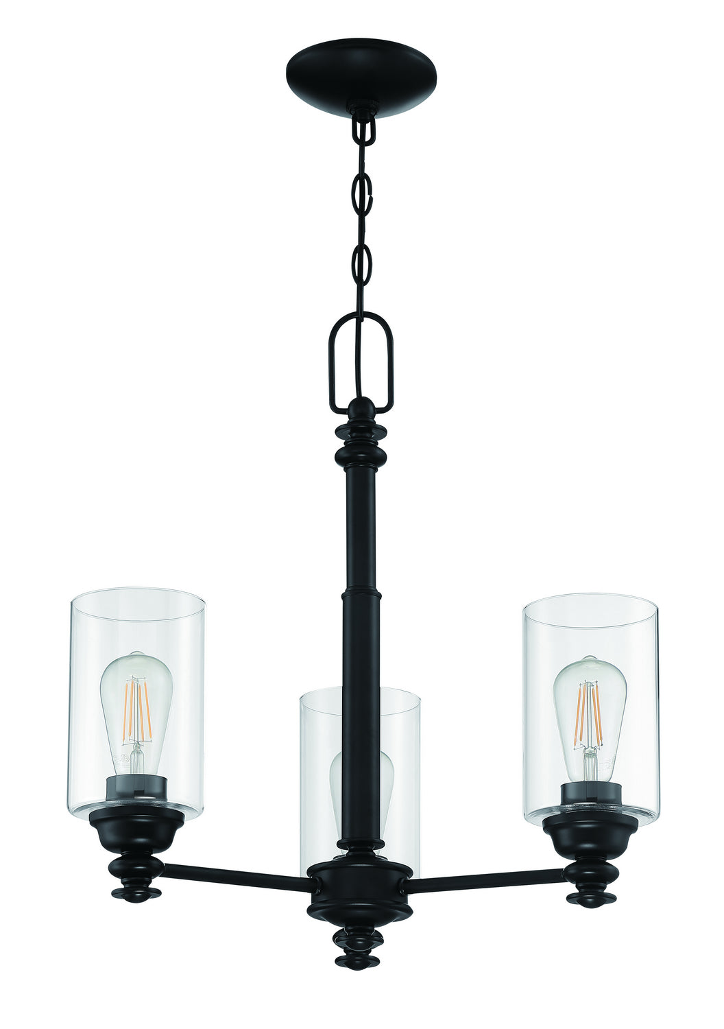 Craftmade Dardyn 49823-FB-C Chandelier Light - Flat Black