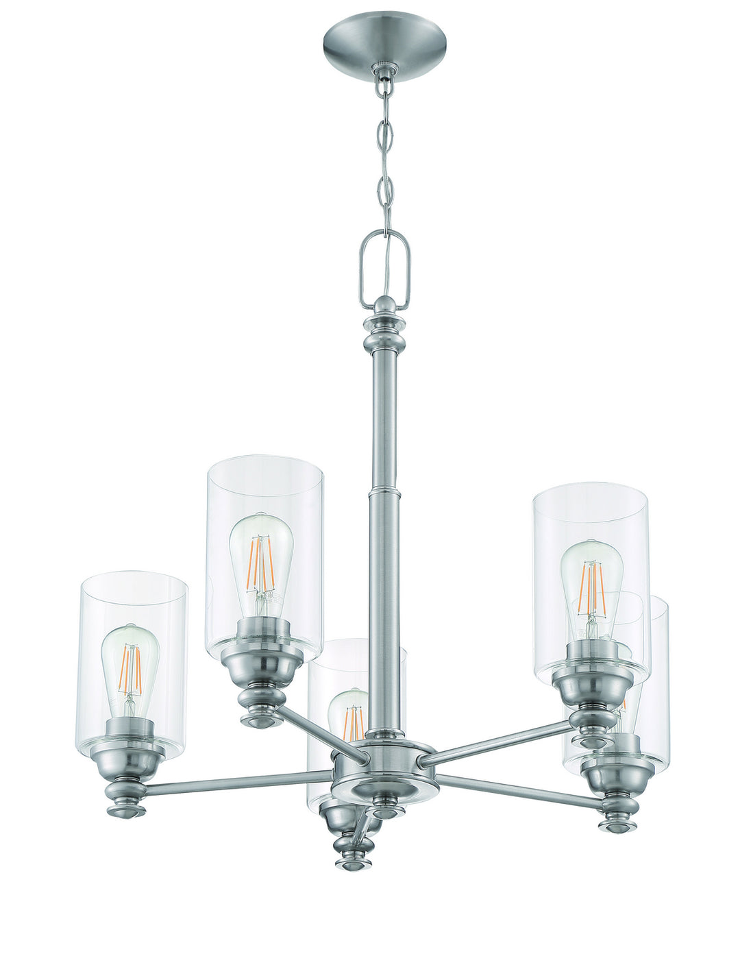 Craftmade Dardyn 49825-BNK-C Chandelier Light - Brushed Polished Nickel