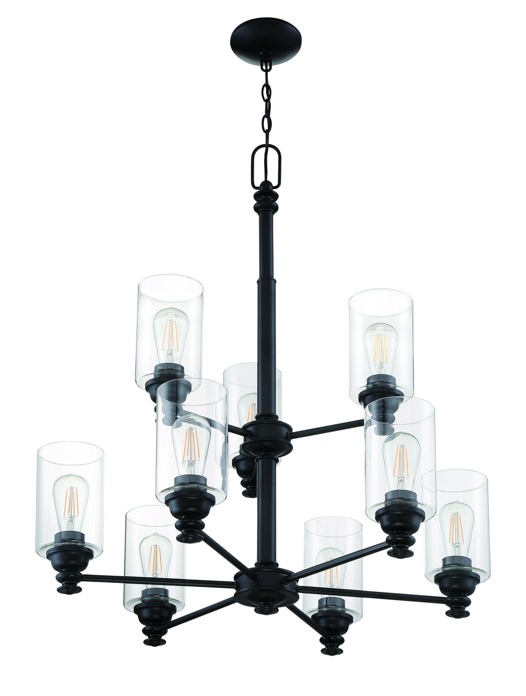 Craftmade Dardyn 49829-FB-C Chandelier Light - flat Black