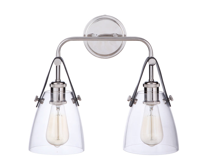 Craftmade Hagen 51362-PLN Bath Vanity Light 16 in. wide - Polished Nickel