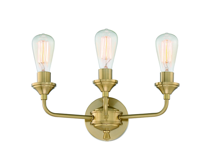 Craftmade Bridgestone 53003-SB Bath Vanity Light 17 in. wide - Satin Brass