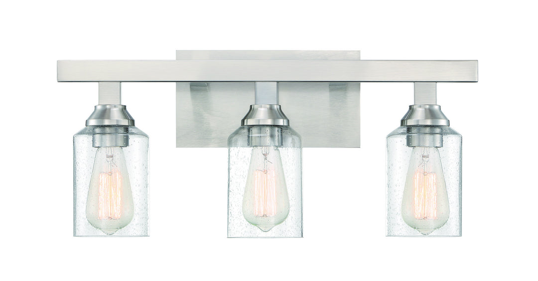 Craftmade Chicago 53103-BNK Bath Vanity Light 22 in. wide - Brushed Polished Nickel