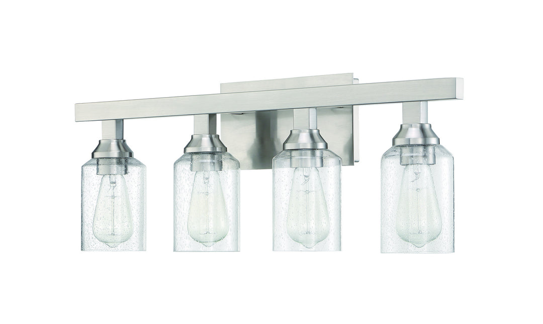 Craftmade Chicago 53104-BNK Bath Vanity Light 29 in. wide - Brushed Polished Nickel