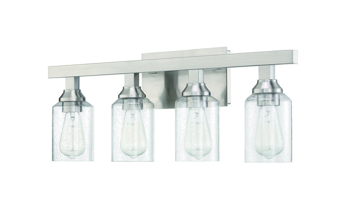 Craftmade Chicago 53104-BNK Bath Vanity Light 29 in. wide - Brushed Polished Nickel