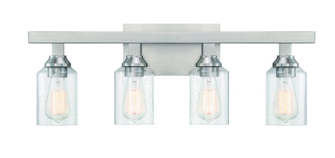 Craftmade Chicago 53104-BNK Bath Vanity Light 29 in. wide - Brushed Polished Nickel