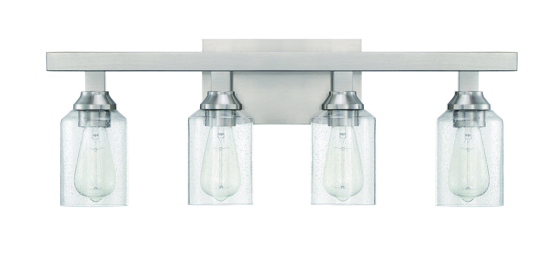 Craftmade Chicago 53104-BNK Bath Vanity Light 29 in. wide - Brushed Polished Nickel
