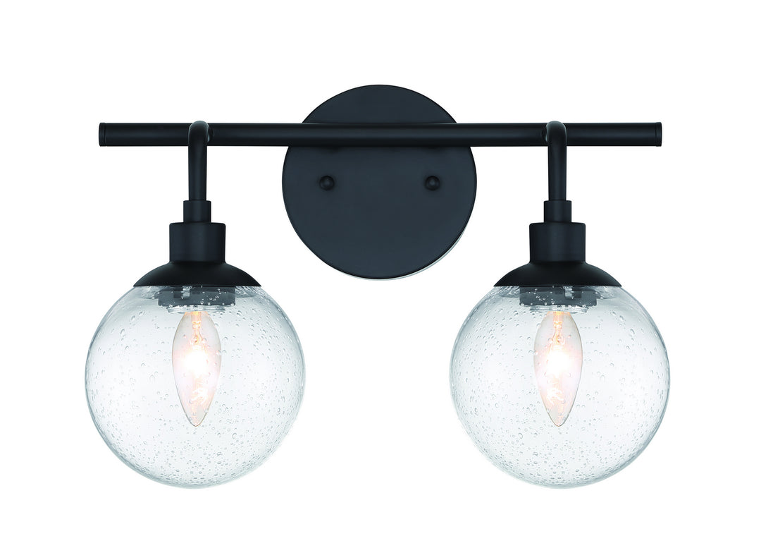 Craftmade Que 53302-FB Bath Vanity Light 15 in. wide - Flat Black