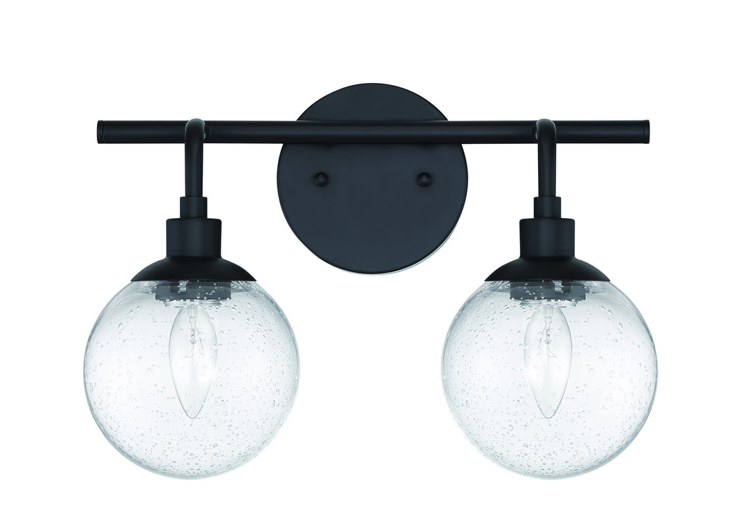 Craftmade Que 53302-FB Bath Vanity Light 15 in. wide - Flat Black