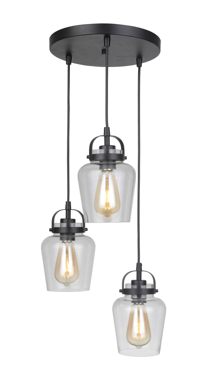 Craftmade Trystan 53592-FB Pendant Light - Flat Black