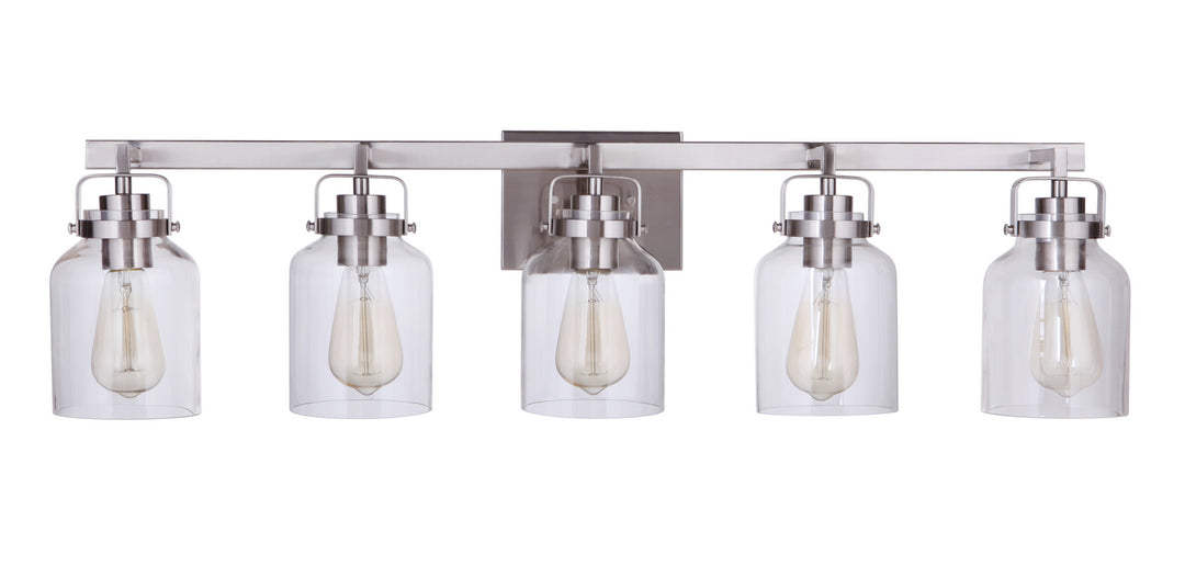 Craftmade Foxwood 53605-BNK Bath Vanity Light 37 in. wide - Brushed Polished Nickel