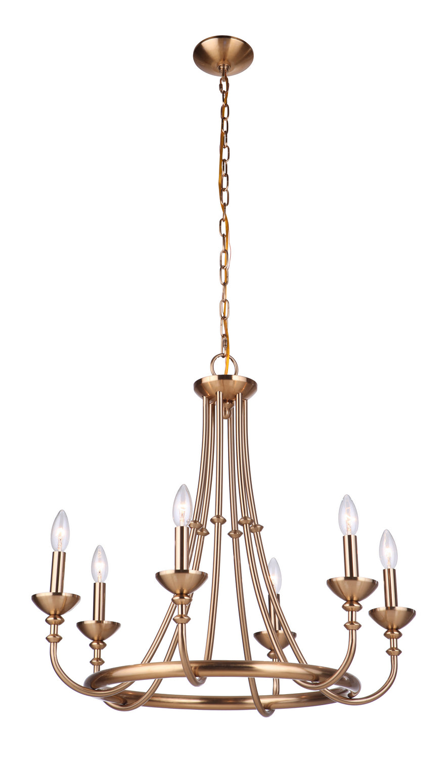 Craftmade Marlowe 53726-SB Chandelier Light - Satin Brass