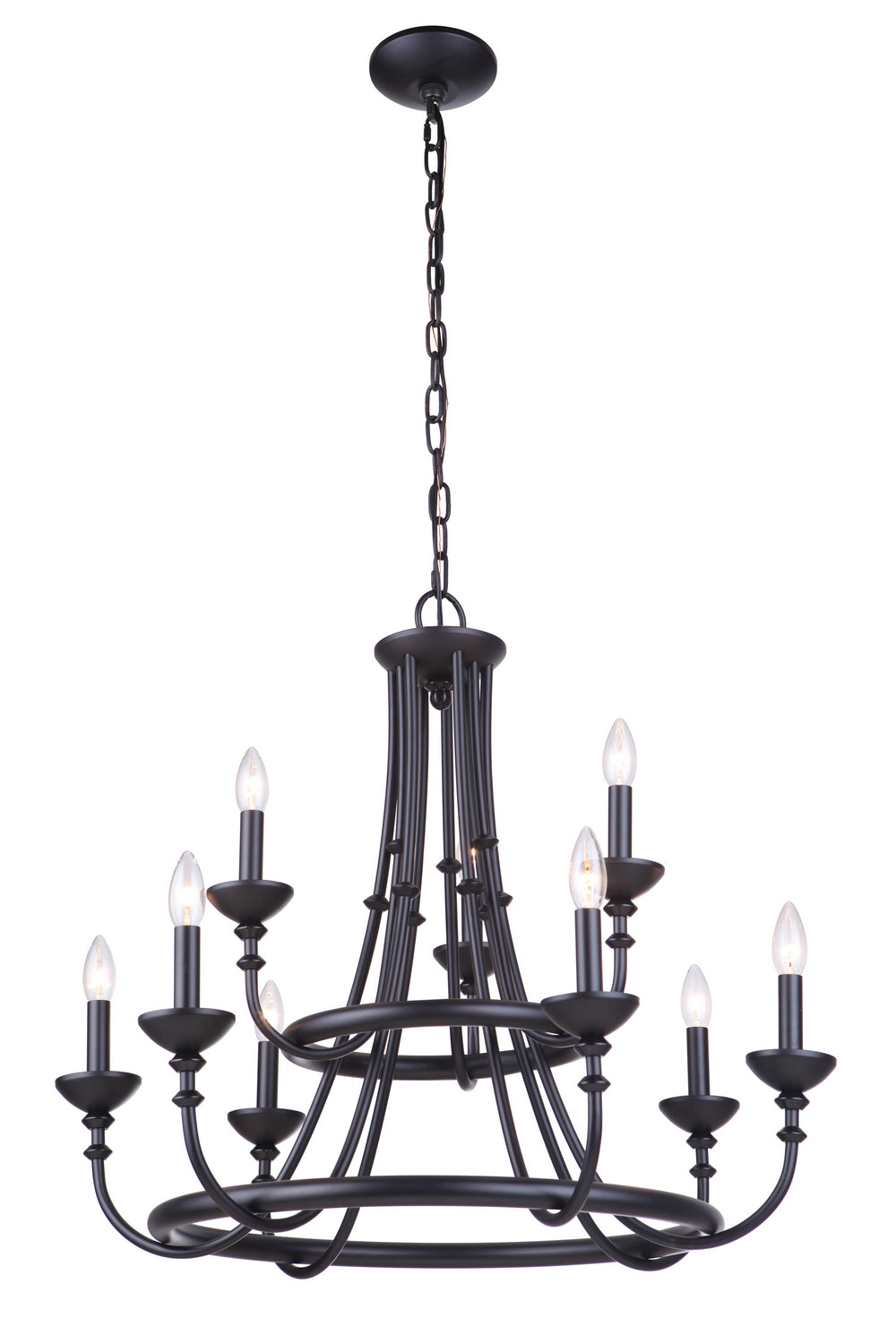 Craftmade Marlowe 53729-FB Chandelier Light - Flat Black