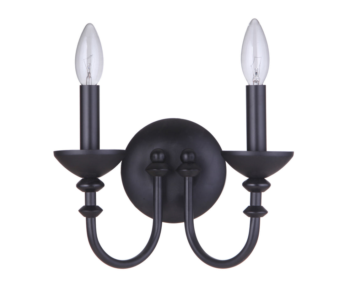 Craftmade Marlowe 53762-FB Wall Sconce Light - Flat Black