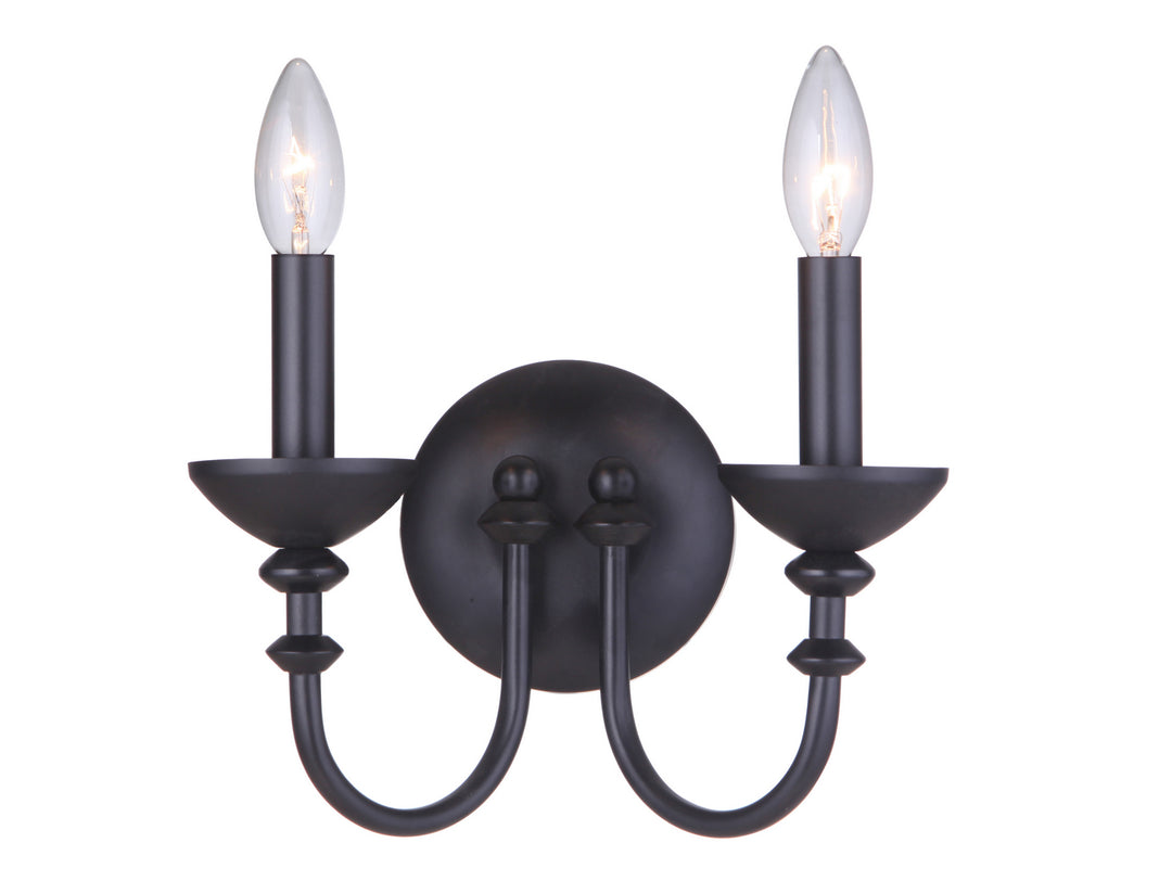 Craftmade Marlowe 53762-FB Wall Sconce Light - Flat Black