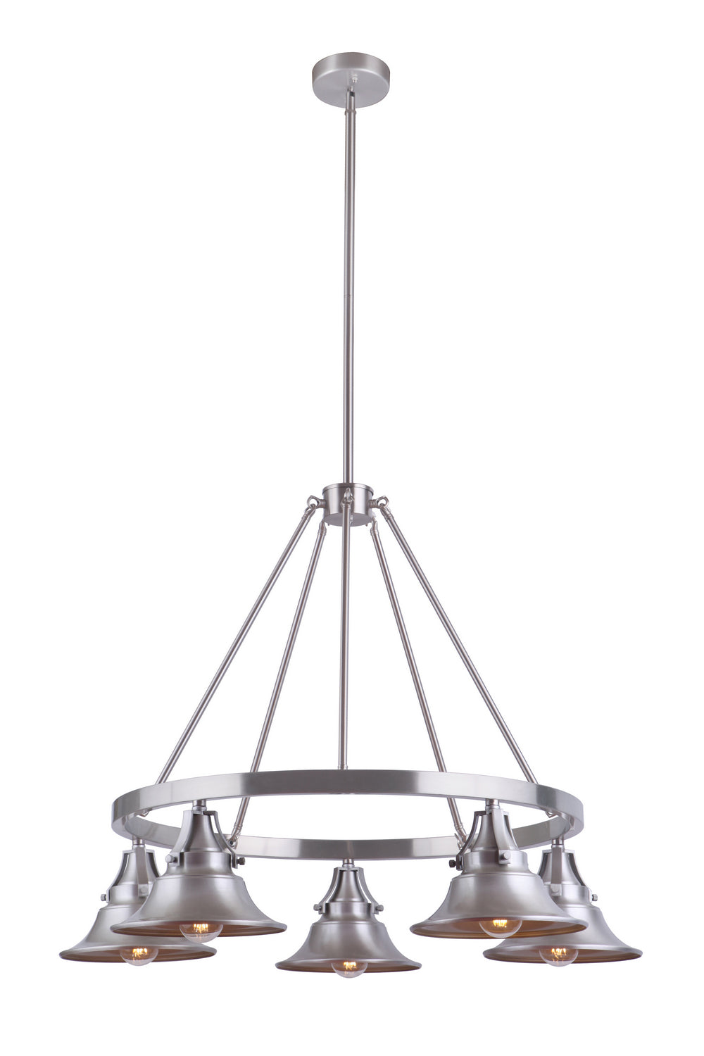 Craftmade Union 54025-SA Chandelier Light - Satin Aluminum