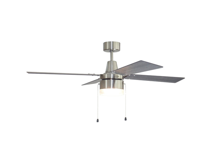 Craftmade Dalton DAL48BNK4 Ceiling Fan 48 - Brushed Polished Nickel, Driftwood/Greywood/