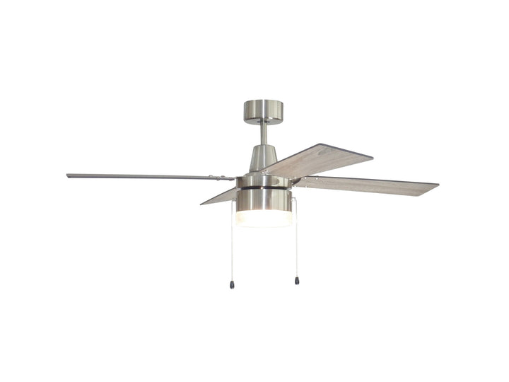 Craftmade Dalton DAL48BNK4 Ceiling Fan 48 - Brushed Polished Nickel, Driftwood/Greywood/