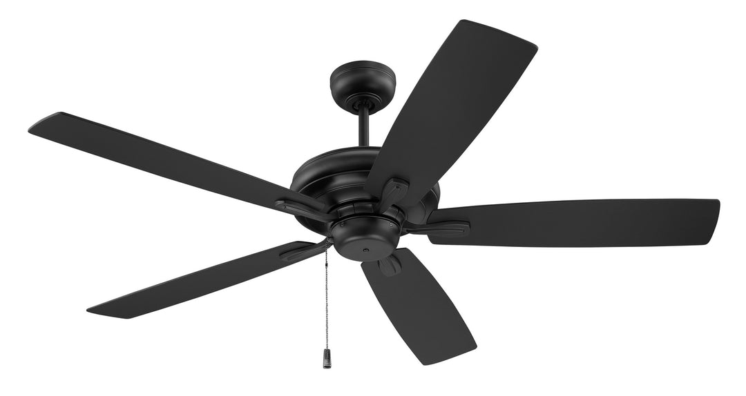 Craftmade Fortitude FOR52FB5 Ceiling Fan 52 - Flat Black, Flat Black/Greywood/