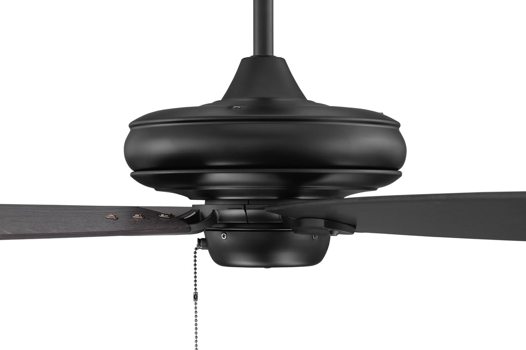 Craftmade Fortitude FOR52FB5 Ceiling Fan 52 - Flat Black, Flat Black/Greywood/